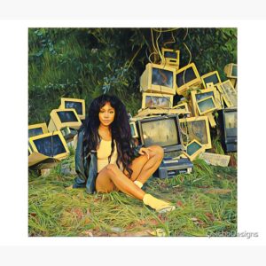 SZA Design Painting Wall Tapestry - Image 3